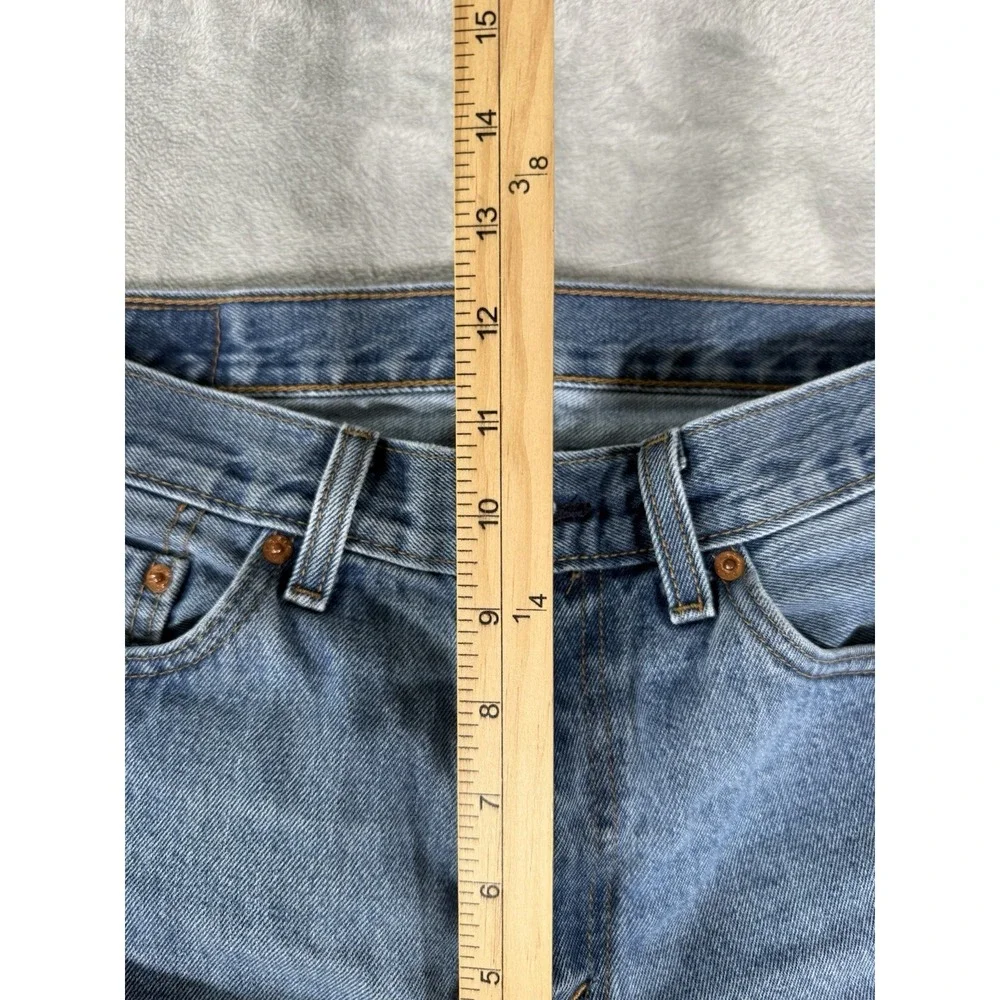 Levis 505 Jeans Mens 33x30 Blue Denim Regular Straight Fit